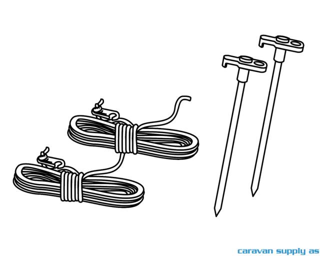 Pegs kit for Caravanstore 98655-162