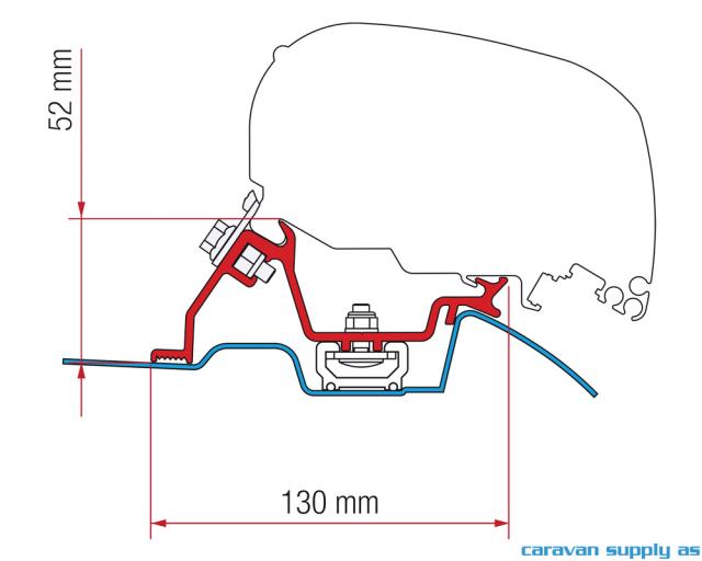 Feste F65/F80 Sprinter > 2006 roofrail 98655-772