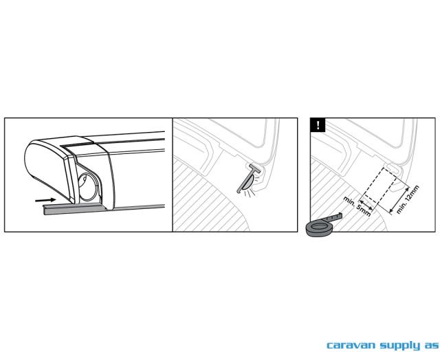 Thule LED mounting rail 6300/6200/9200