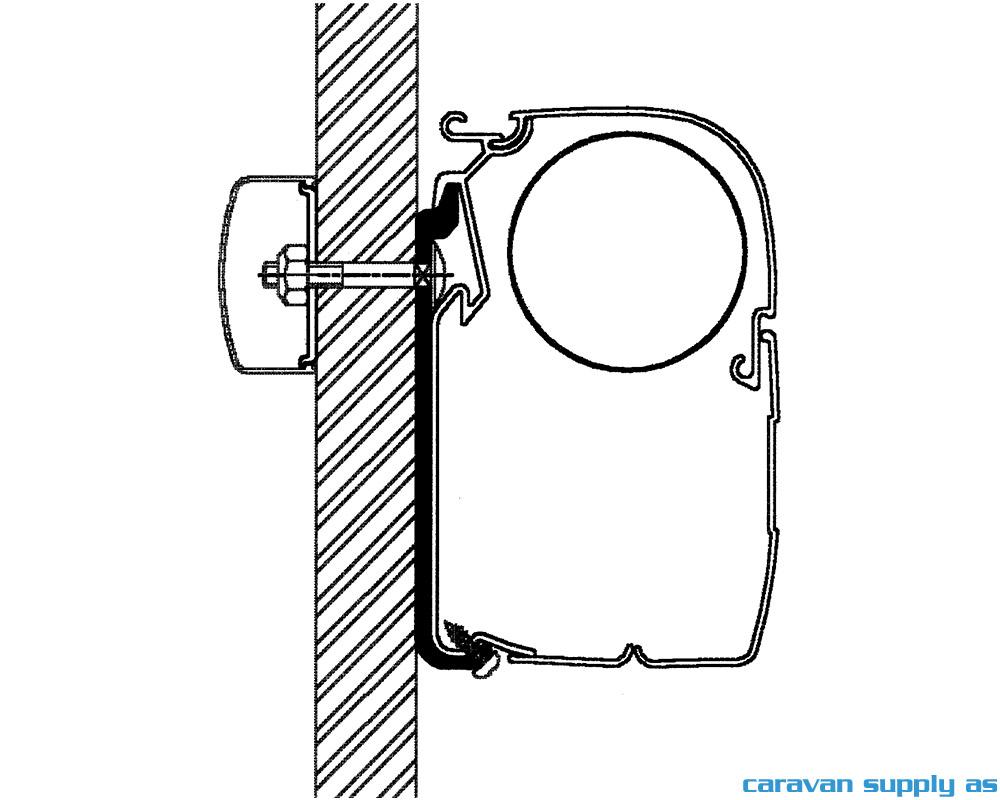 Feste Omnistor 5/8-serie flat adapter