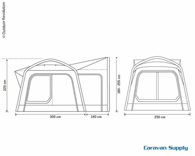 Baktelt frittstående Movelite Stand alone