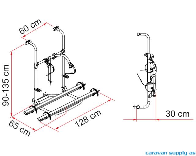 Sykkelstativ Carry Bike Pro Hymer/Dethleffs