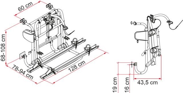 Sykkelstativ Carry-Bike LIFT 77