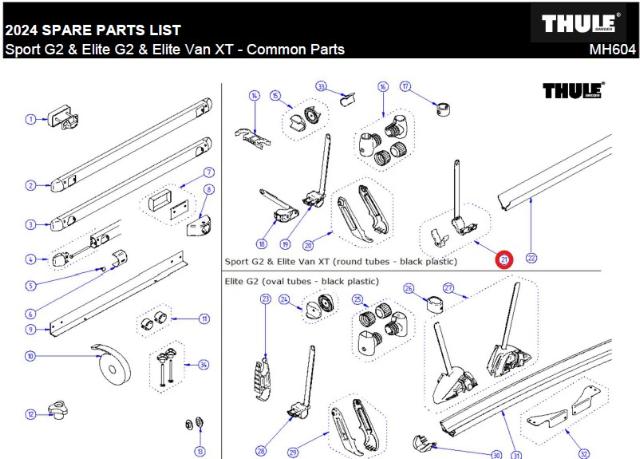 Sport G2 endcap + wheel straps for v-rail (2x) 150