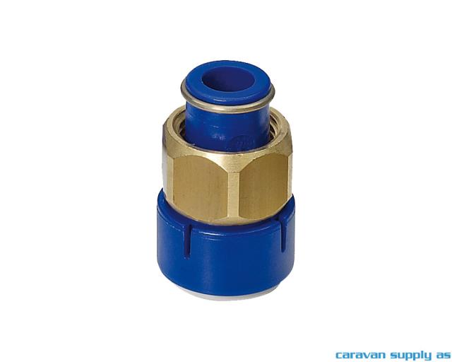 Kobling UniQuick Ø12mm rett m/1/2