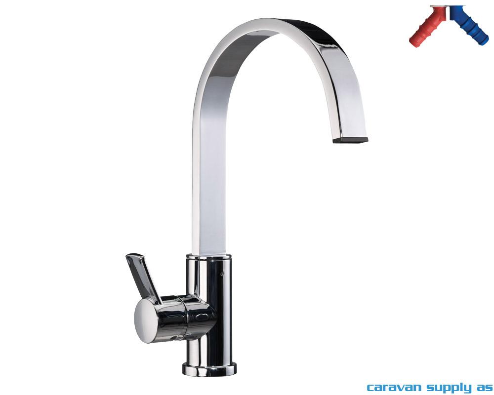 Blandebatteri Contur S90 Ø33mm m/bryter R90mm krom
