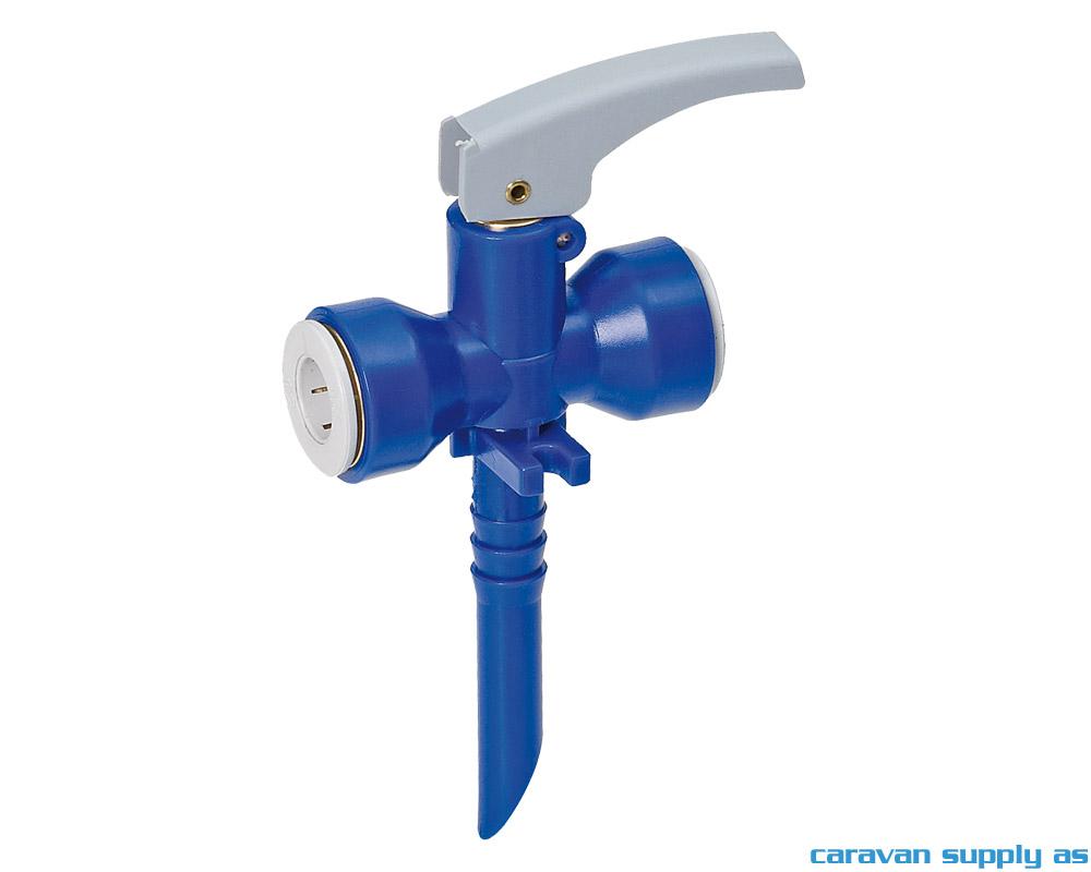 Tappekran UniQuick Ø12mm m/2 innganger