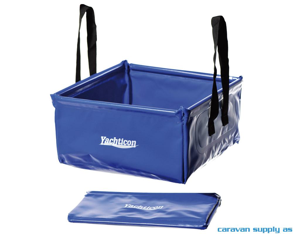 Bøtte Yachticon kantet sammenleggbar 15l 33x33x17c