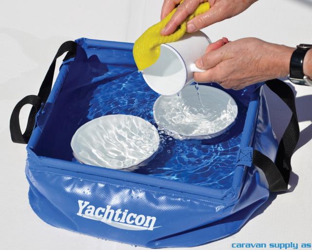 Bøtte Yachticon kantet sammenleggbar 15l 33x33x17c