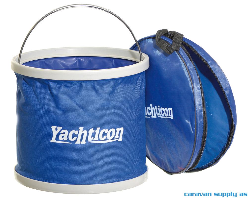 Bøtte Yachticon rund sammenleggbar 9l Ø26x31cm blå
