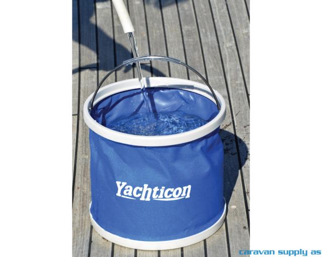 Bøtte Yachticon rund sammenleggbar 9l Ø26x31cm blå