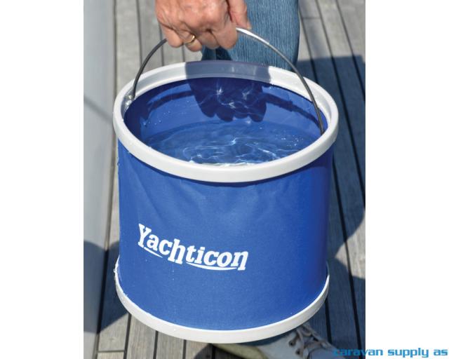 Bøtte Yachticon rund sammenleggbar 9l Ø26x31cm blå