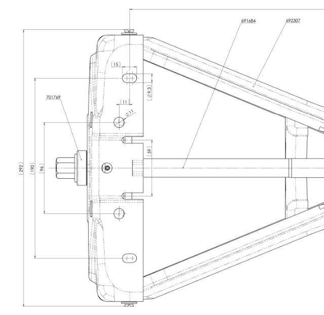 Støtteben AL-KO stabilform premium 1250kg 1221694