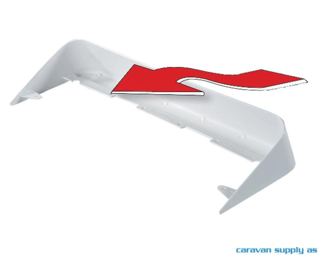 Taklukespoiler Fiamma 40x40cm hvit