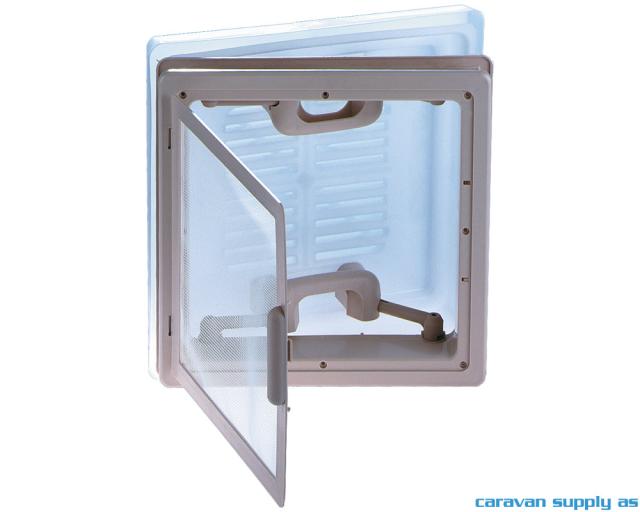 Myggnett til takluke 28x28cm MPK29 beige ramme