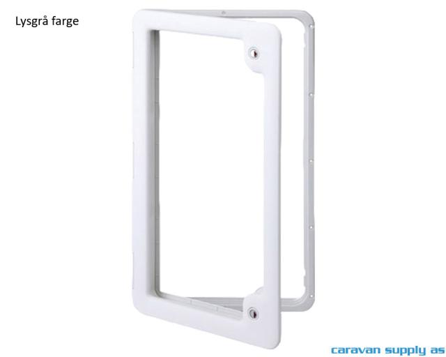 Serviceluke Thetford modell 5 785x340mm lysgrå