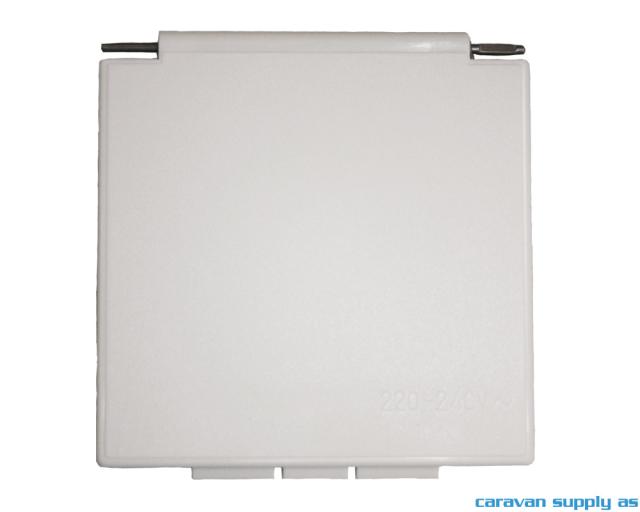 Klapplokk til strøm inn/utboks 220V 10x10cm H05 hv