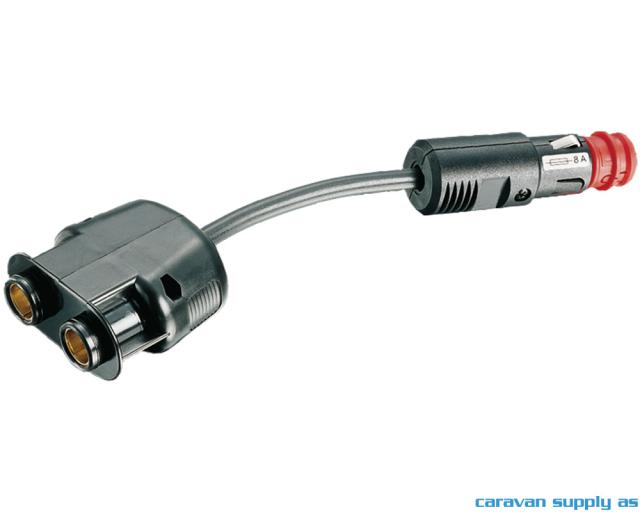 12V adapter uni plugg --> 2 x norm plugg