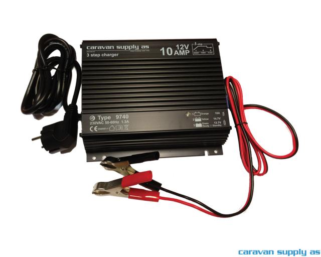 Batterilader Mascot 9740 10A 12V 3trinn