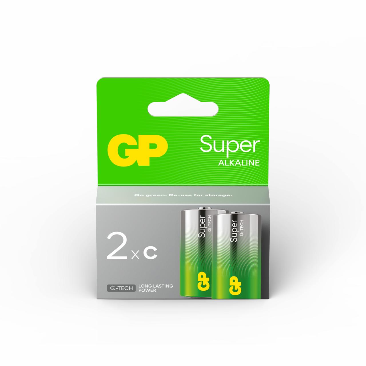 Batteri GP Ultra LR14/C alkalisk 1,5V 2stk