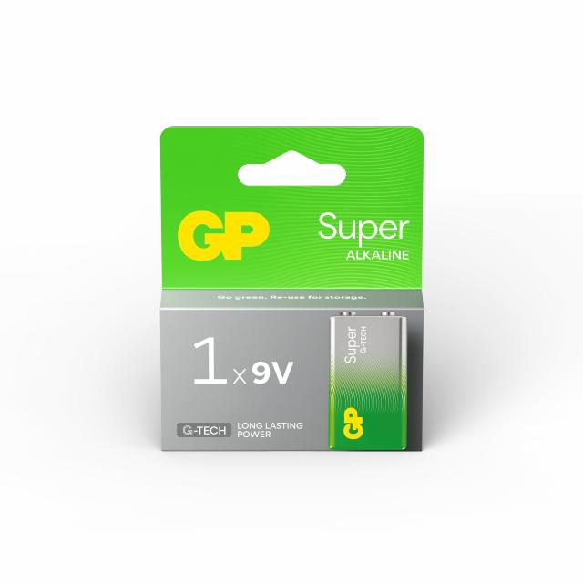 Batteri GP Ultra 6LF22/9V alkalisk 9V 1stk