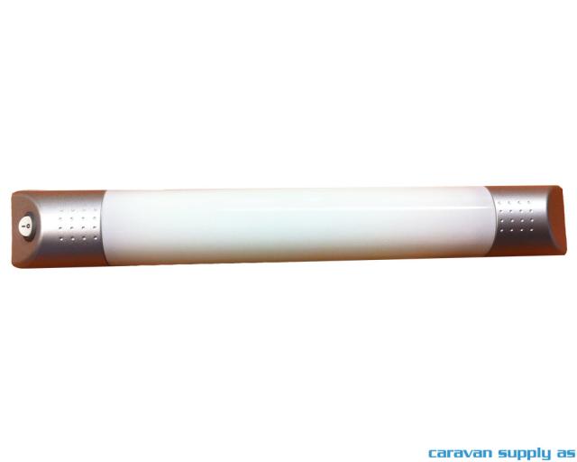 Lampe Alpha 1x8W sølvgrå