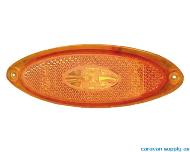 Sidemarkeringslys Jokon oval LED m/20cm kabel