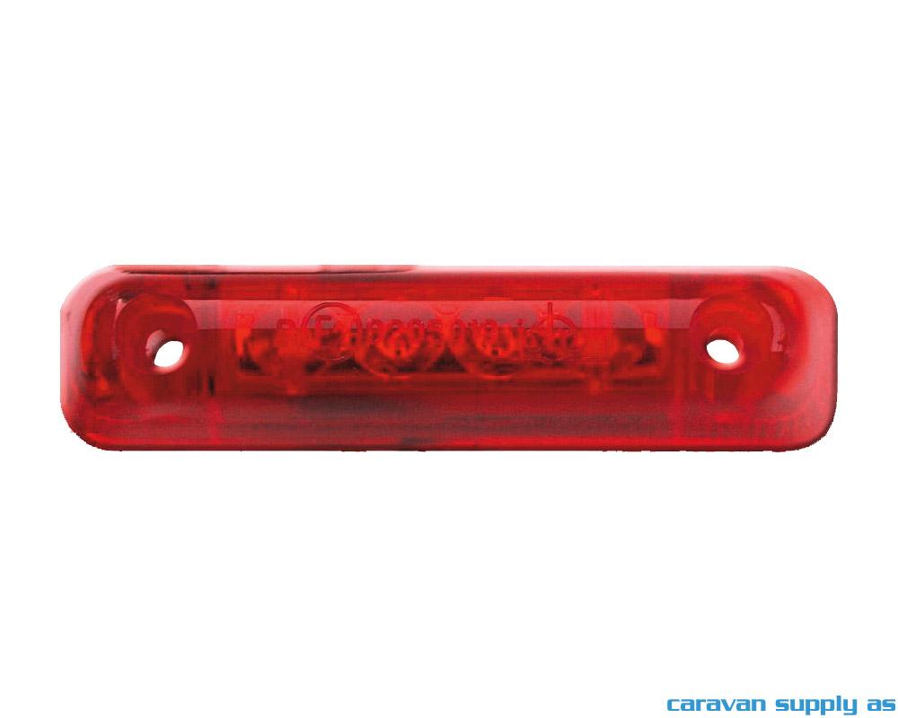 Markeringslys Jokon LED 25cm kabel 65x15x16mm rød