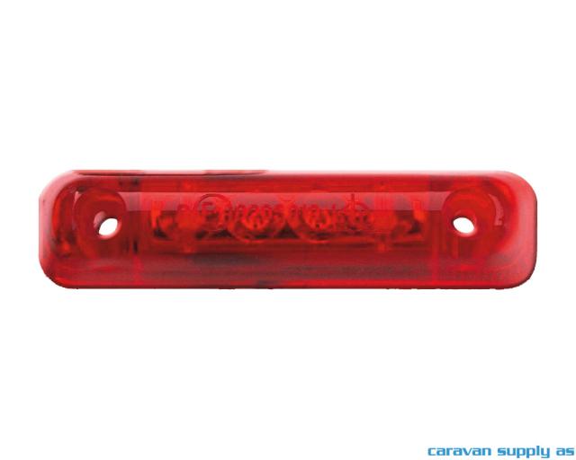 Markeringslys Jokon LED 25cm kabel 65x15x16mm rød