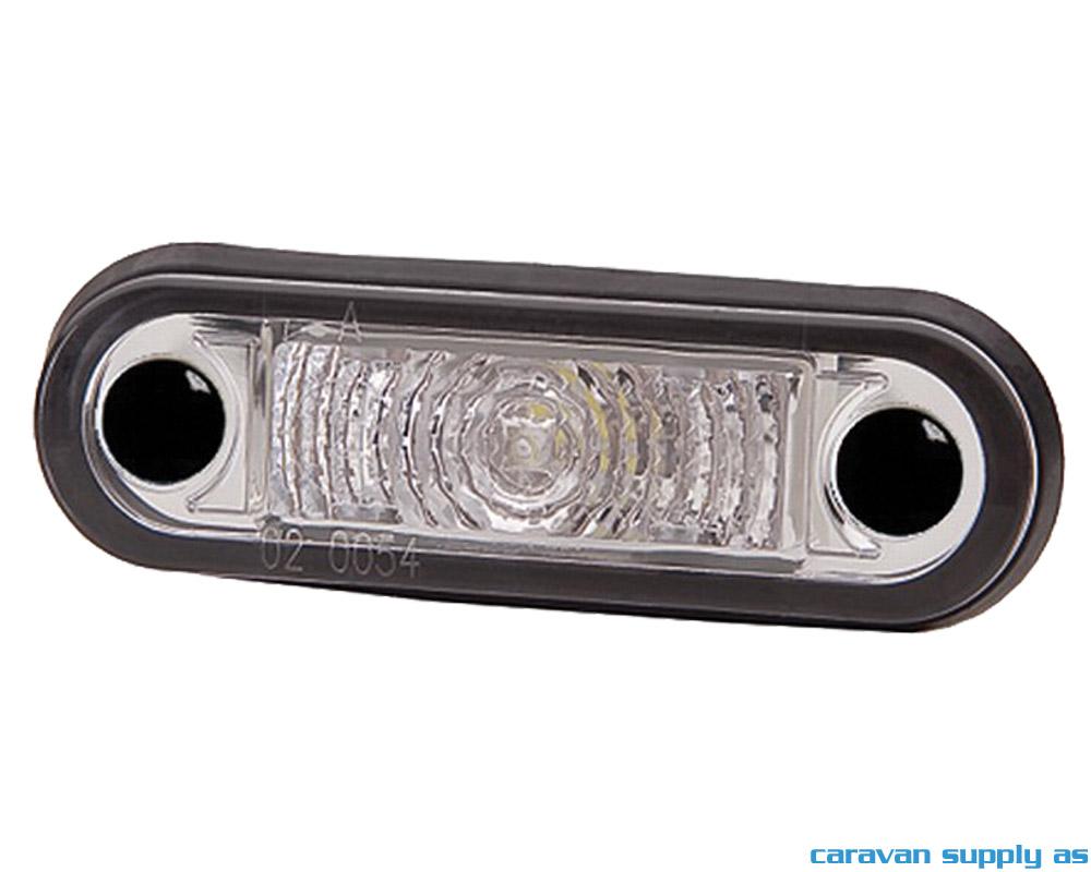 Markeringslys Hella buet LED kabel 50cm 79x26mm hv