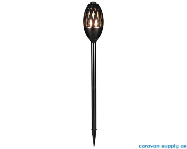 Lampe Apollo flammelampe LED svart