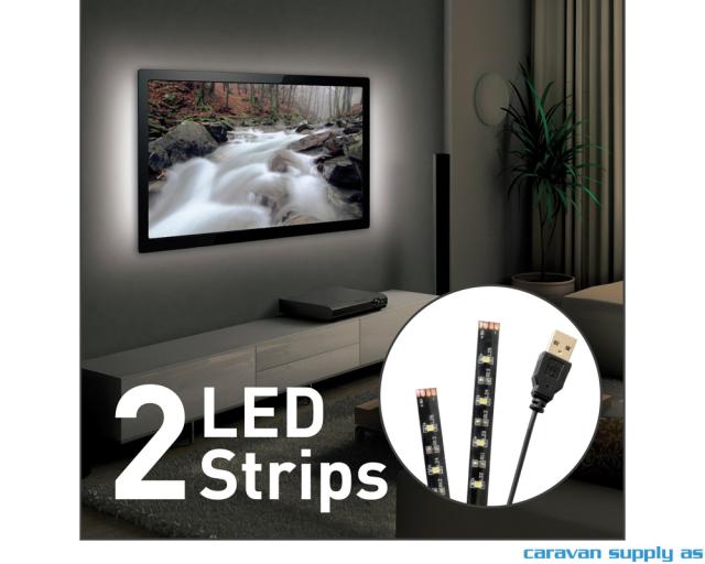 Lysstripe LED USB til 80