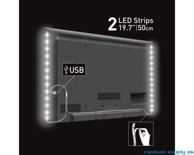 Lysstripe LED USB til 80