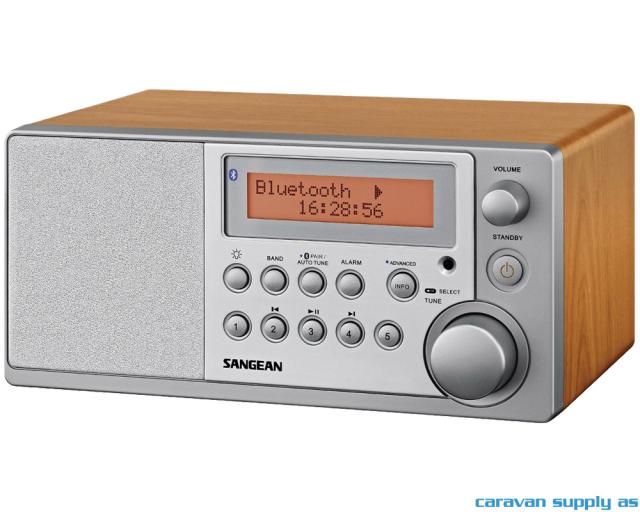 Radio Sangean DDR31BT DAB+/FM blåtann sølv/tre