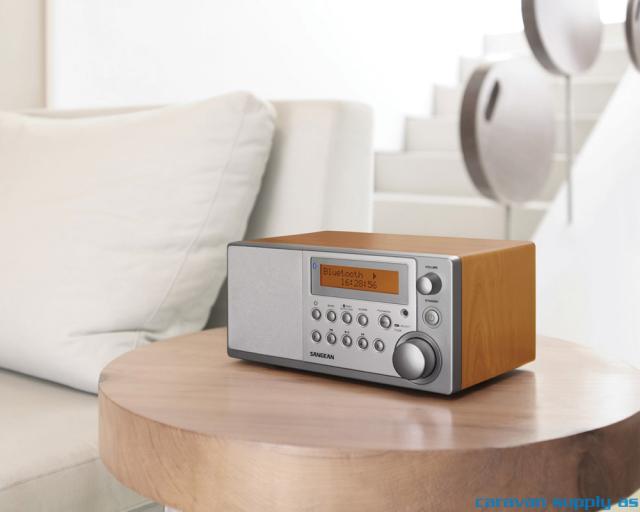 Radio Sangean DDR31BT DAB+/FM blåtann sølv/tre