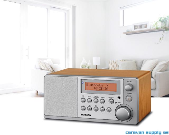 Radio Sangean DDR31BT DAB+/FM blåtann sølv/tre