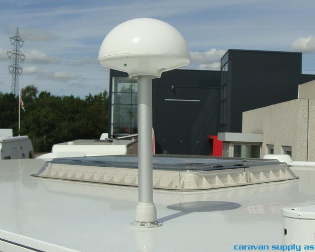 Antenne Tertek Caravan m/120cm mast hvit