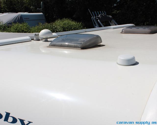 Antenne Tertek Caravan m/120cm mast hvit