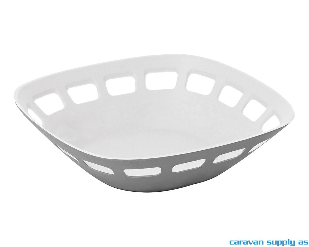 Brødkurv Brunner grå/hvit