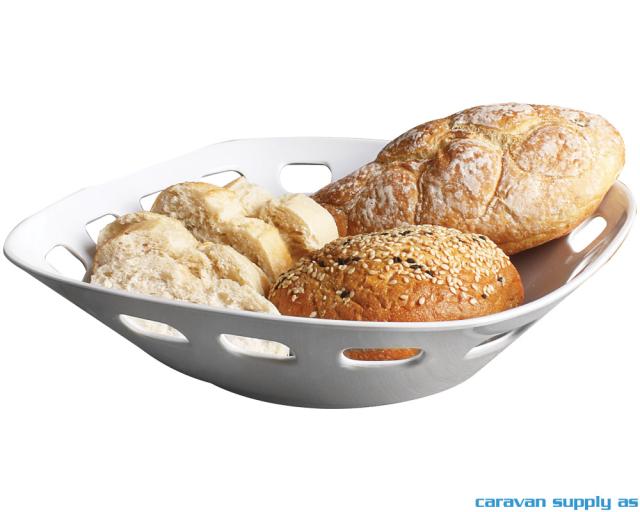 Brødkurv Brunner grå/hvit