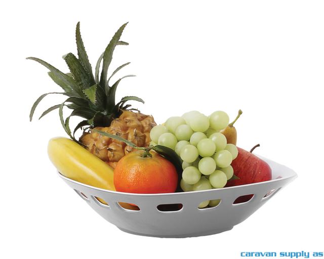 Brødkurv Brunner grå/hvit