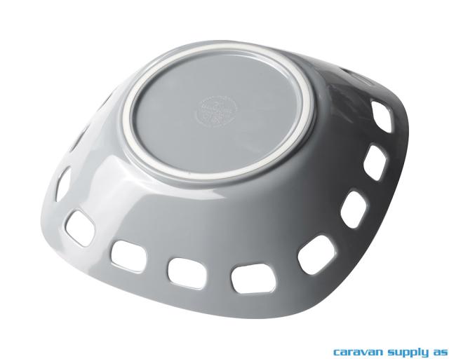 Brødkurv Brunner grå/hvit