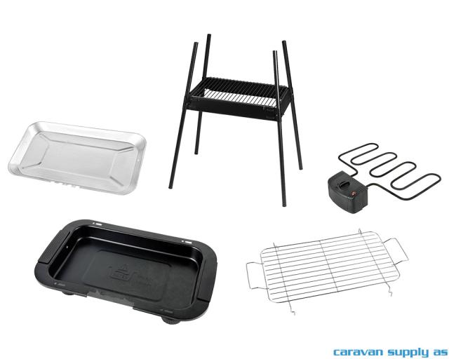 Elektrisk grill 2-i-1 grill/bordgrill 2000W