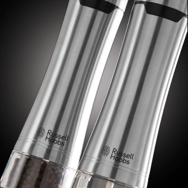 Salt-Pepper kvern Russel Hobbs batteridrift stål
