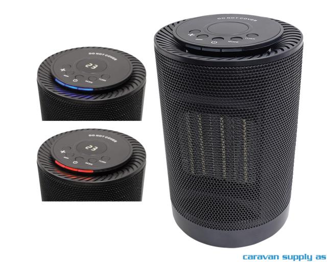 Varmeovn Sunnywarm 360 m/veltesikring 1200W svart