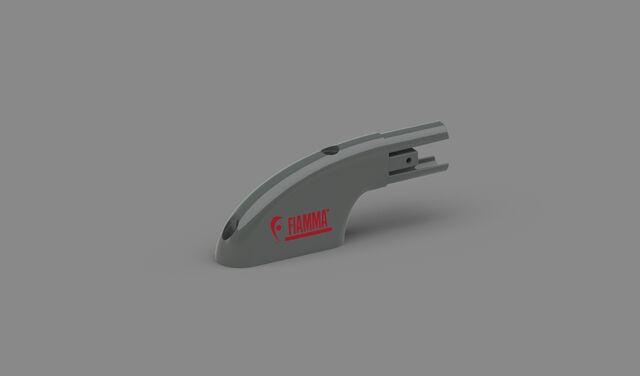 Left fix.terminal roofrail grey 1p