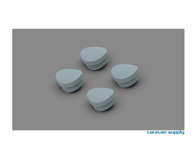 Kit terminal end caps roof rail 98658-006