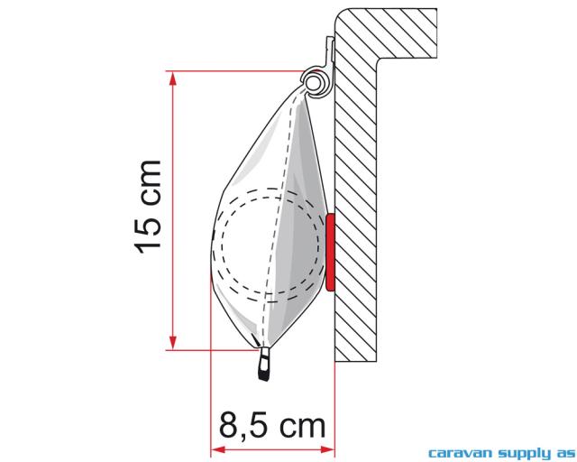 Markise Caravanstore Zip XL 410 royal grey